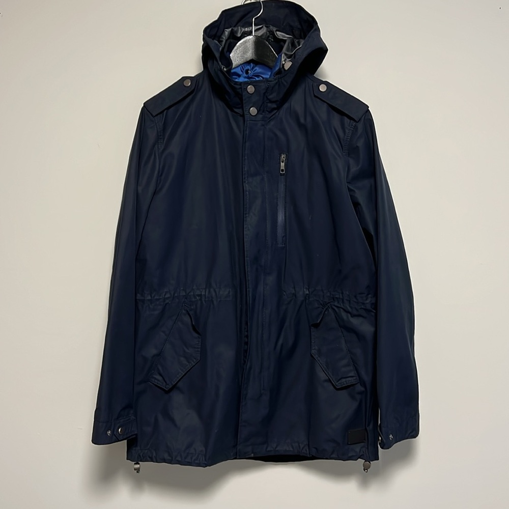 Zara navy double layer (removable vest) padded jacket sz X-Large xl preowned